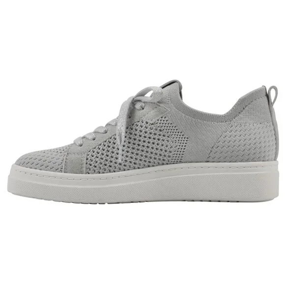 White Mountain Womens Uncut Knit Lace-Up Sneaker W36720 Light Gray 9M - Picture 11 of 14